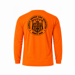 Circle Logo Long Sleeve T-Shirt - Safety Orange