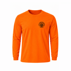 Circle Logo Long Sleeve T-Shirt - Safety Orange