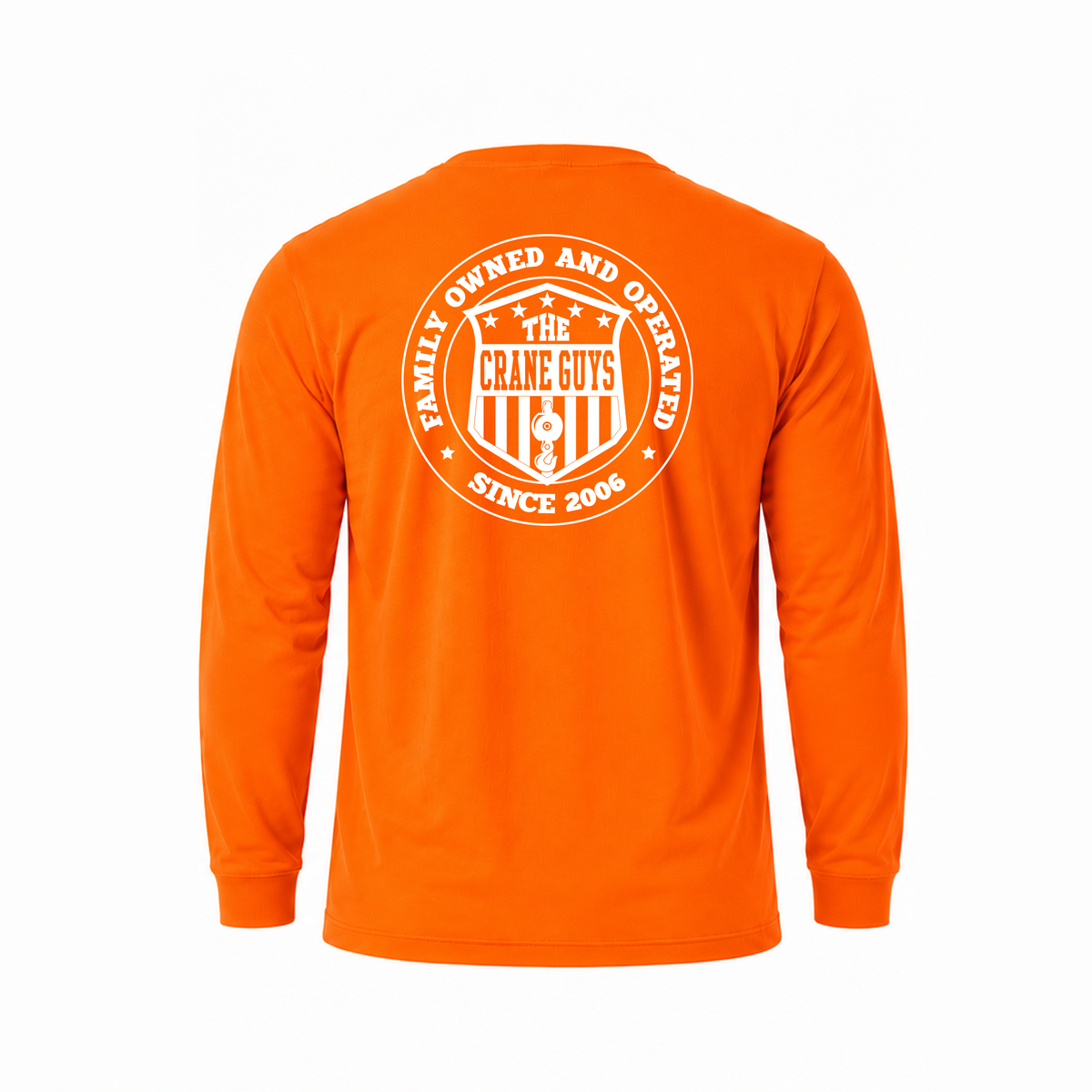 Text Logo Long Sleeve T-Shirt - Safety Orange