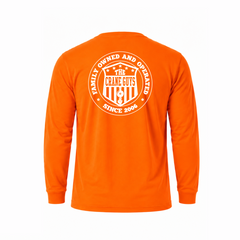 Text Logo Long Sleeve T-Shirt - Safety Orange